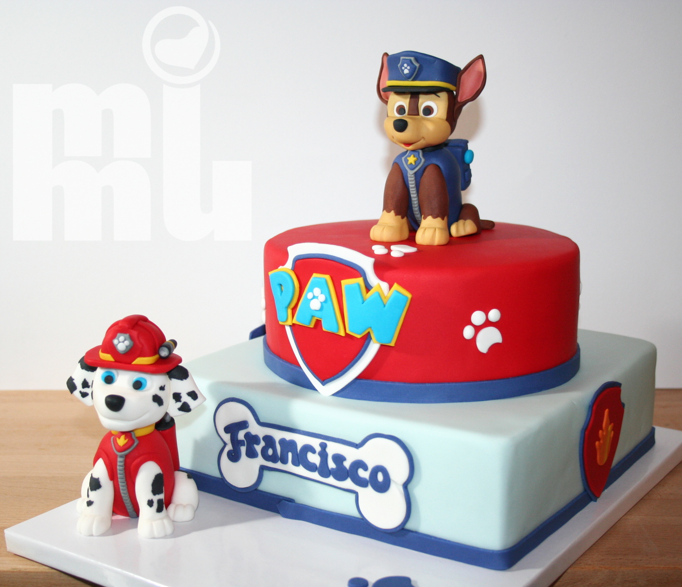 bolo de aniversario infantil Patrulha Canina