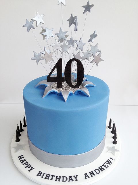 Bolo de Aniversário Masculino 40 anos