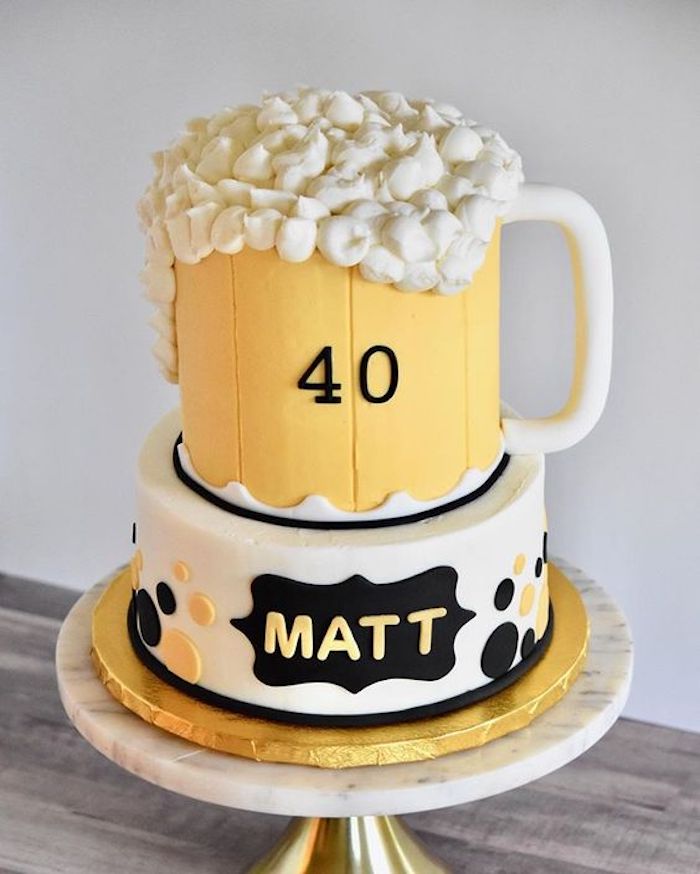 Bolo de Aniversário Masculino 40 anos