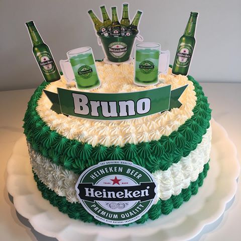 Bolo de Aniversário Masculino Cerveja