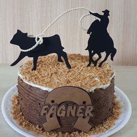 Bolo de Aniversário Masculino Cowboy