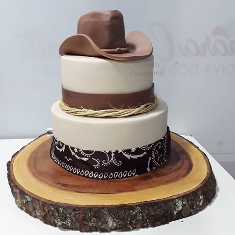 Bolo de Aniversário Masculino Cowboy