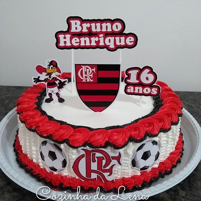 Bolo de Aniversário Masculino Flamengo