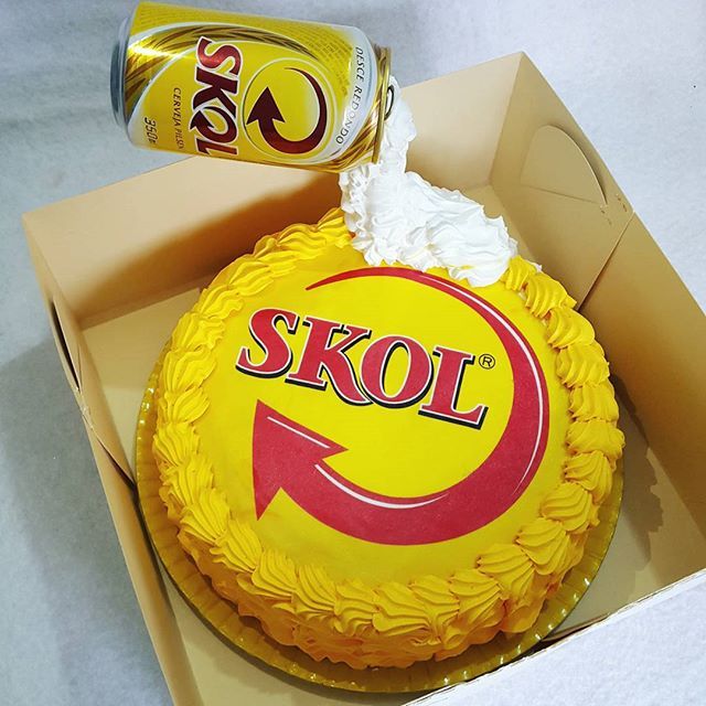 Bolo de Aniversário Masculino Skol