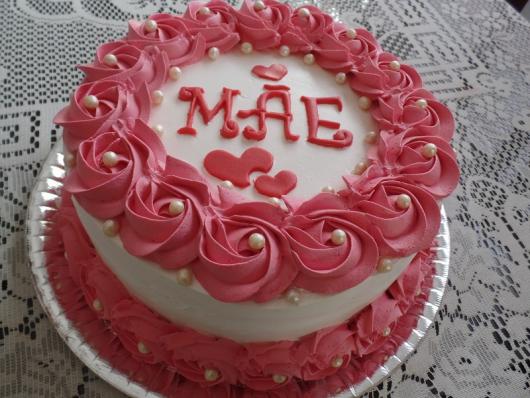 bolo de aniversario simples Para mãe