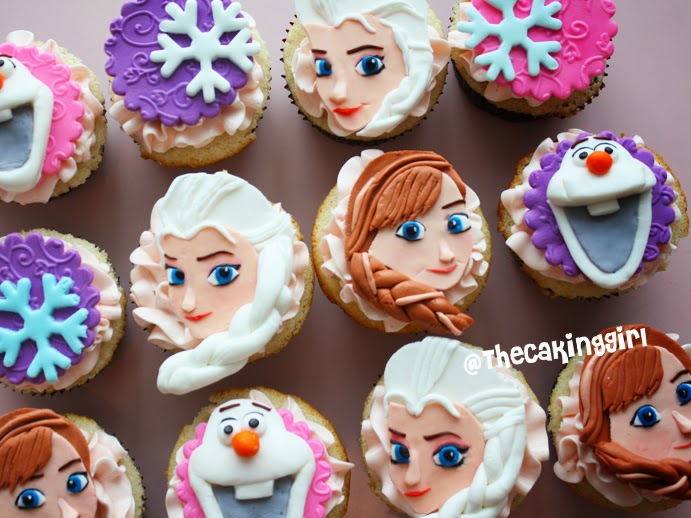 cupcake da frozen Elsa