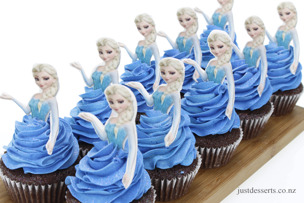 cupcake da frozen Elsa