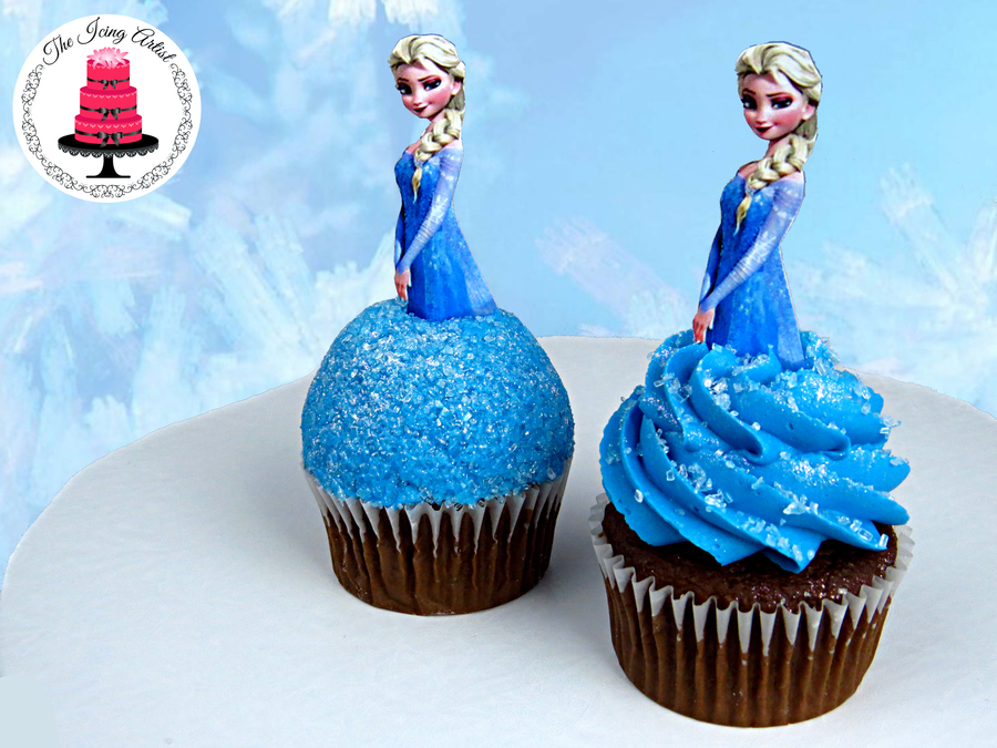 cupcake da frozen Elsa