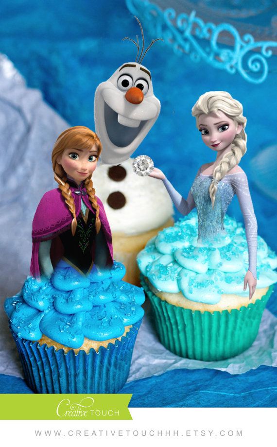 cupcake da frozen Elsa