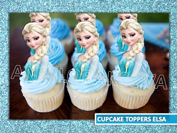 cupcake da frozen Elsa