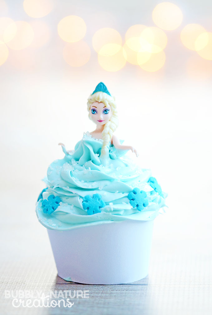 cupcake da frozen Elsa