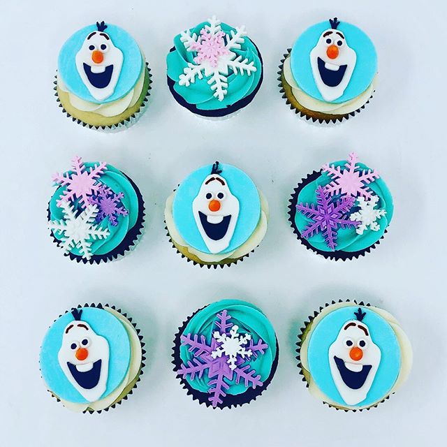 cupcake da frozen Olaf