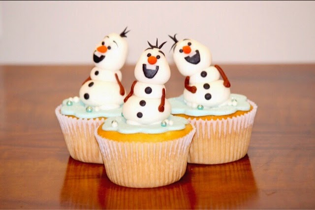 cupcake da frozen Olaf