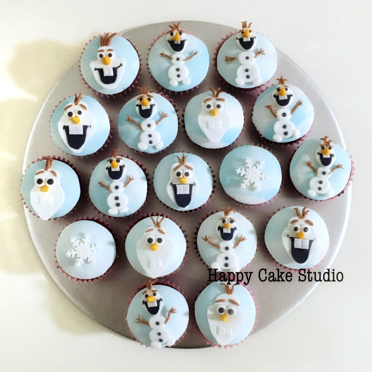 cupcake da frozen Olaf