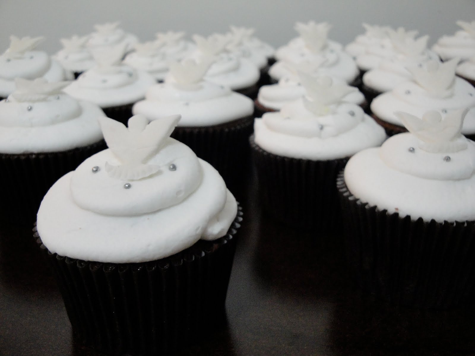 Cupcake Para Batizado Branco