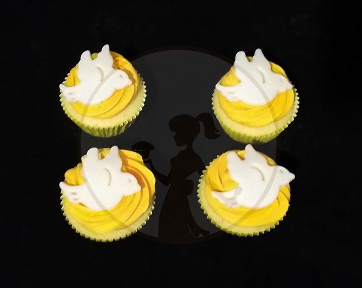 Cupcake Para Batizado Com Chantilly