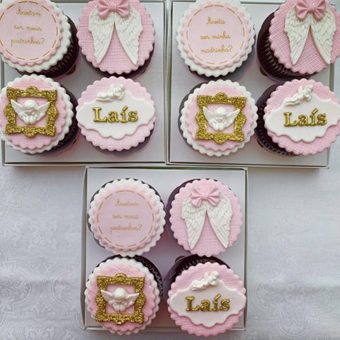 Cupcake Para Batizado Personalizado