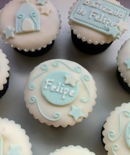 Cupcake Para Batizado Personalizado