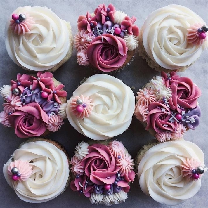 cupcake para casamento Com Chantilly