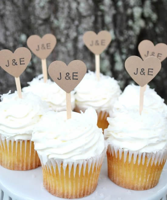 cupcake para casamento Simples