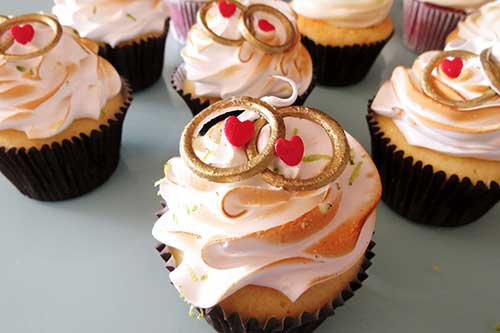 cupcake para casamento Simples