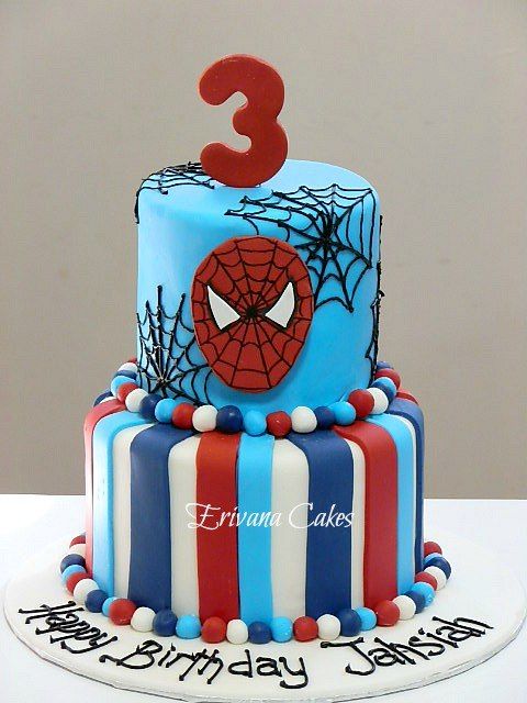  Bolo de 2 Andares Homem-Aranha