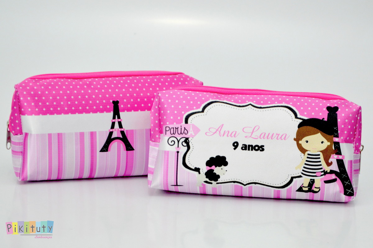 Lembrancinha Tema Paris Necessaire