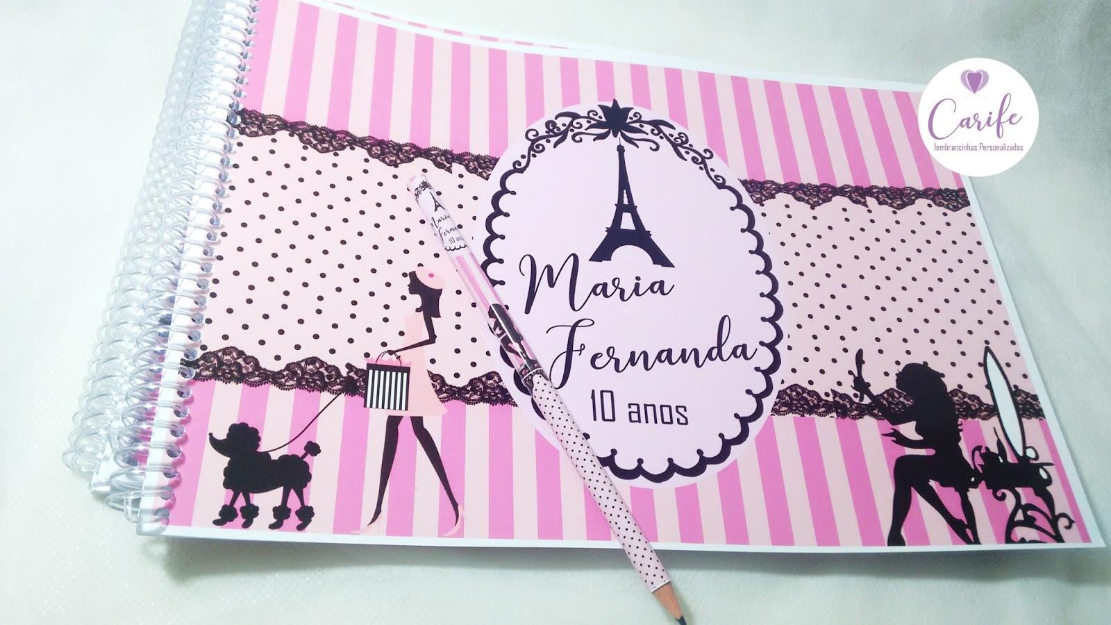 Lembrancinha Tema Paris Personalizada