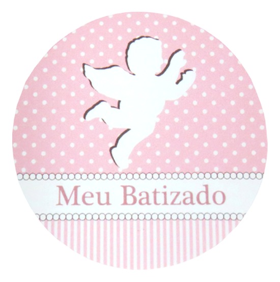 Adesivo Para Lembrancinha Batizado