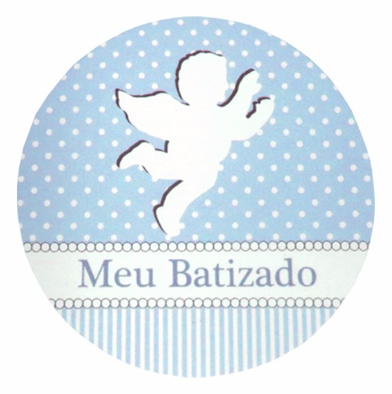 Adesivo Para Lembrancinha Batizado