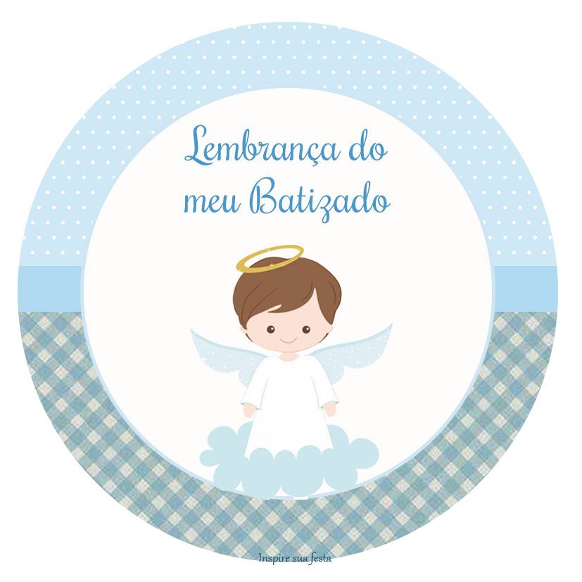 Adesivo Para Lembrancinha Batizado