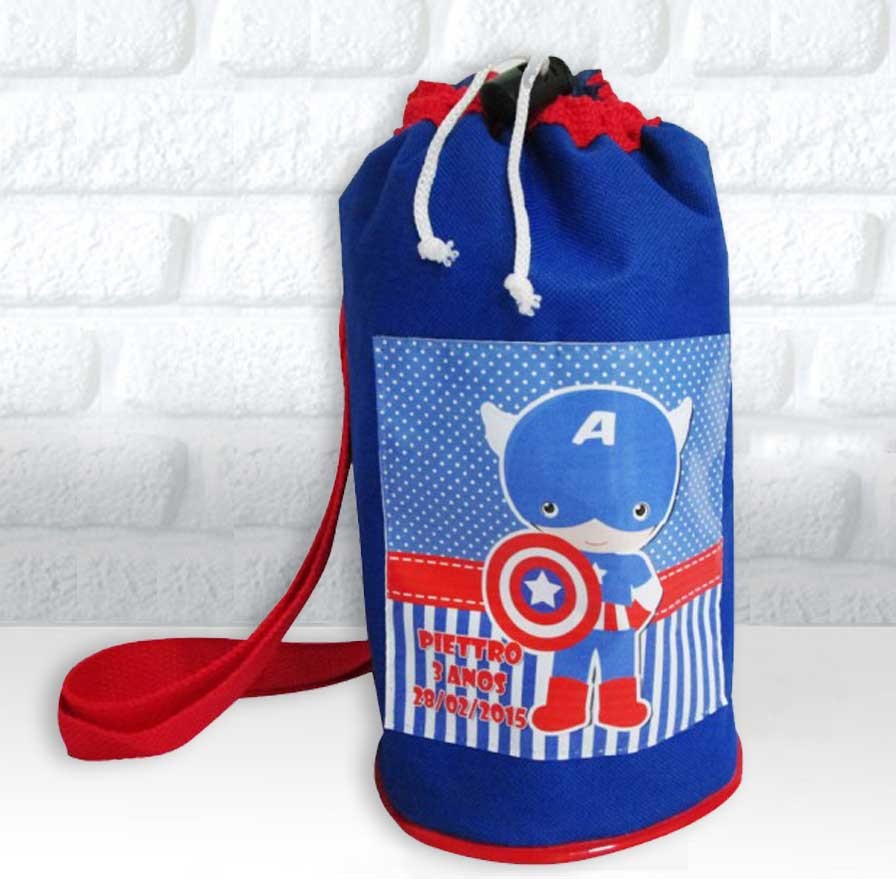 Lembrancinha Capitão América Mochila