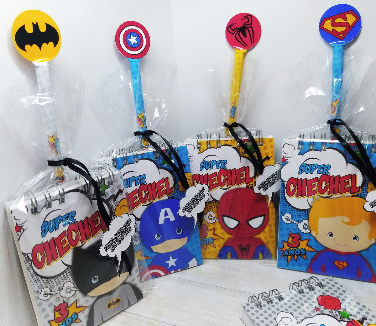 Lembrancinha Super-Heróis Infantil