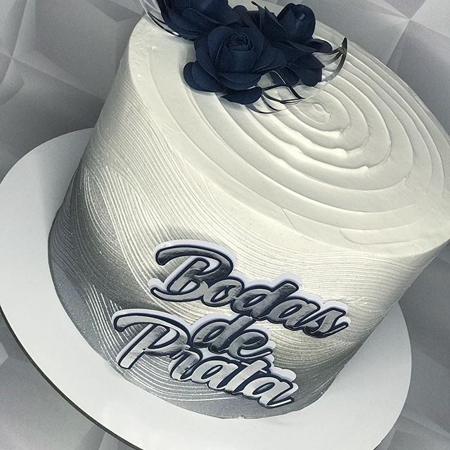 Bolo de bodas de prata Chantininho