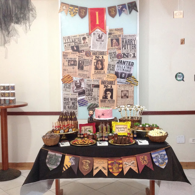 Festa de aniversário simples Harry Potter