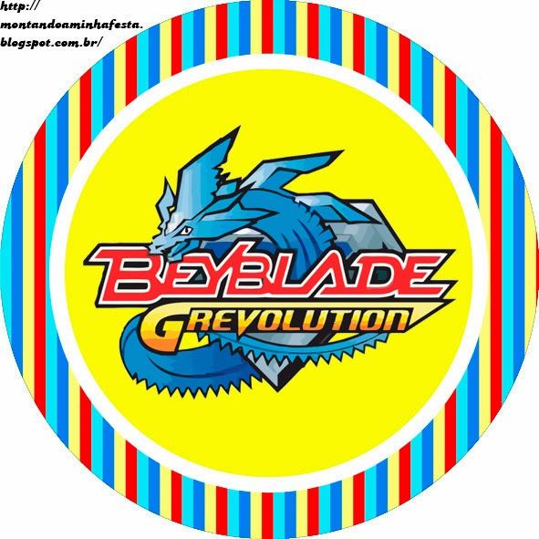 Bolo Beyblade Topo de bolo imprimir