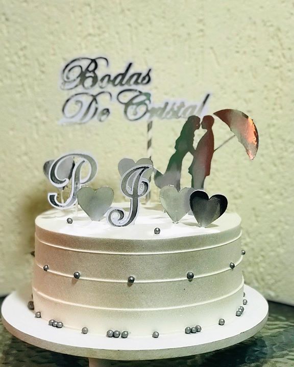 Bolo bodas de cristal Chantilly