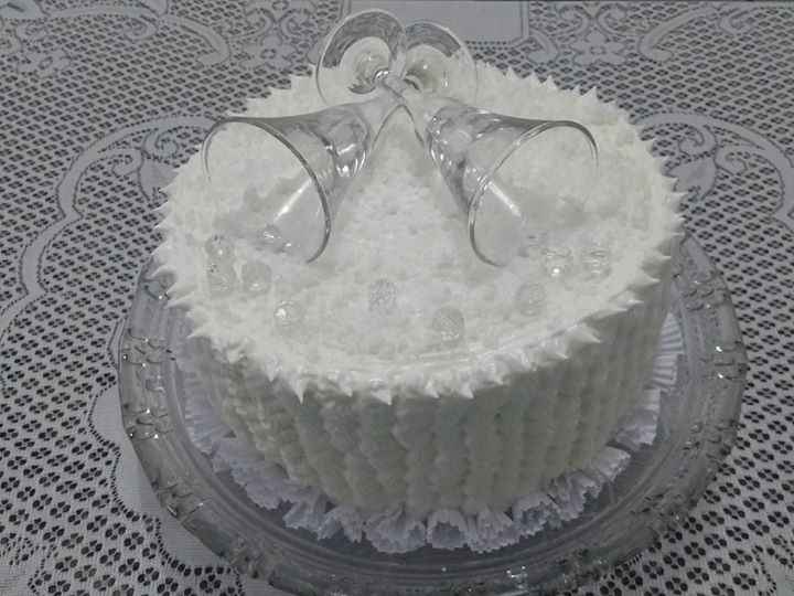 Bolo bodas de cristal Chantilly