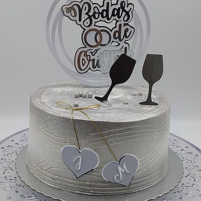 Bolo bodas de cristal Chantilly