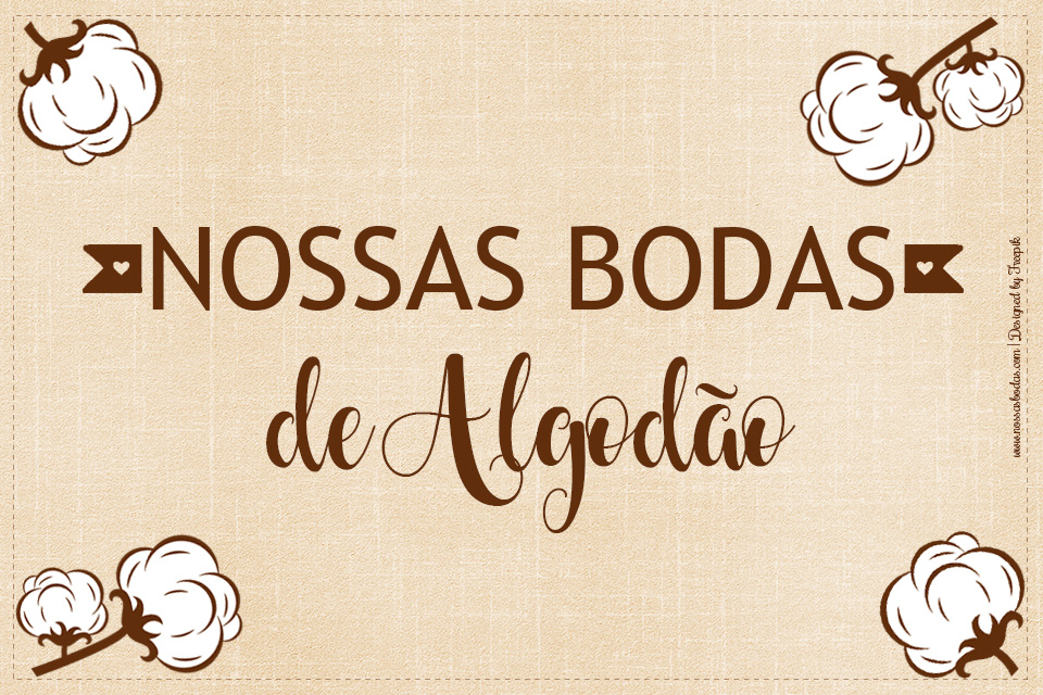 Bolo de bodas de algodão Topo de bolo para imprimir