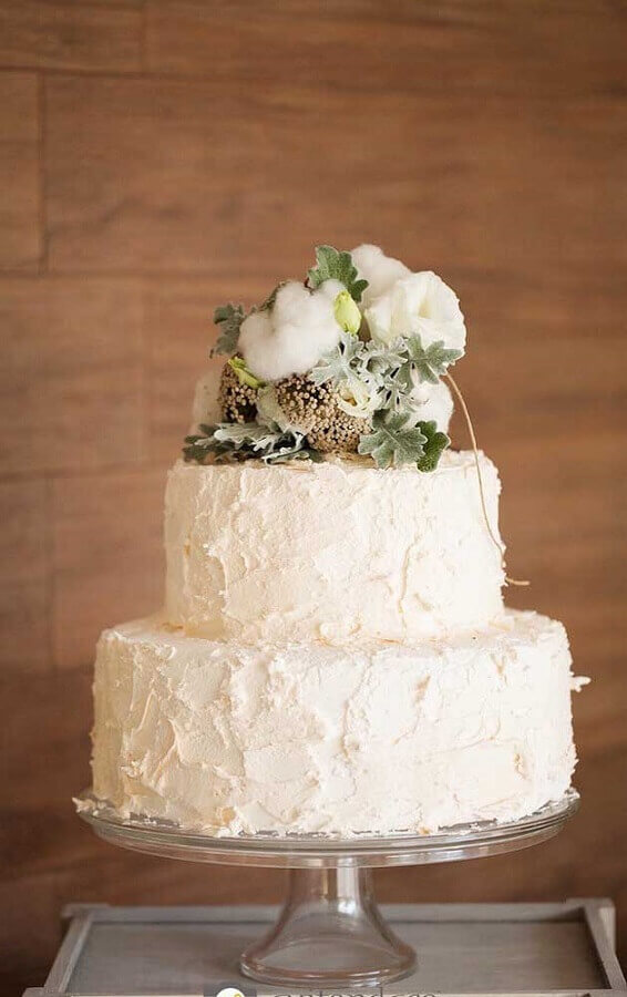 Bolo de bodas de ouro Simples