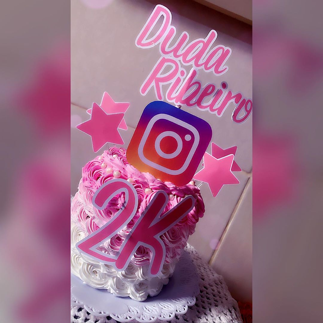 Bolo instagram: Chantilly