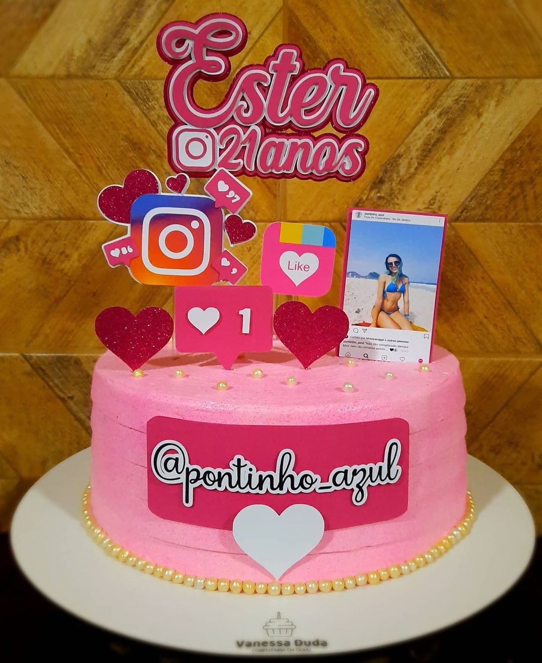 Bolo instagram: Decorado