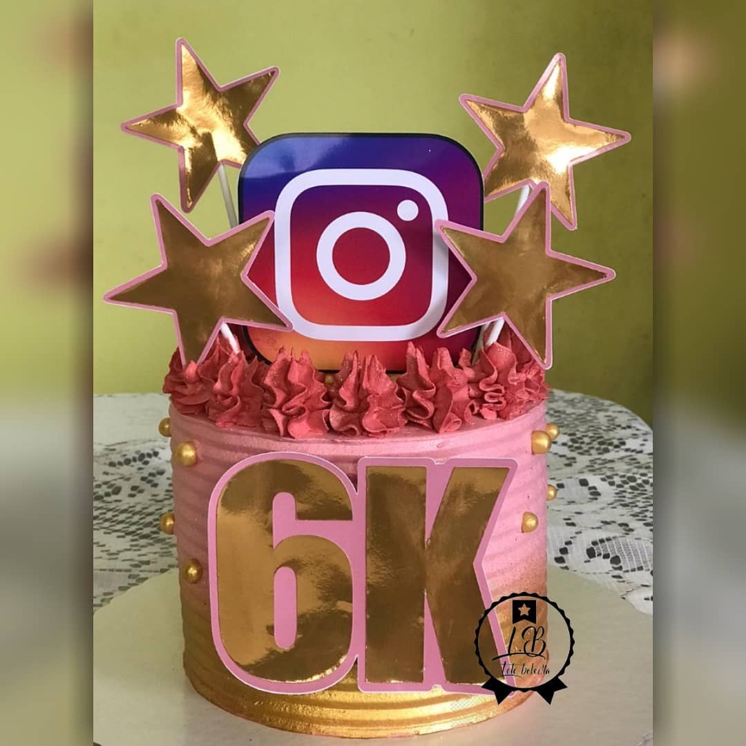 Bolo instagram: Tema