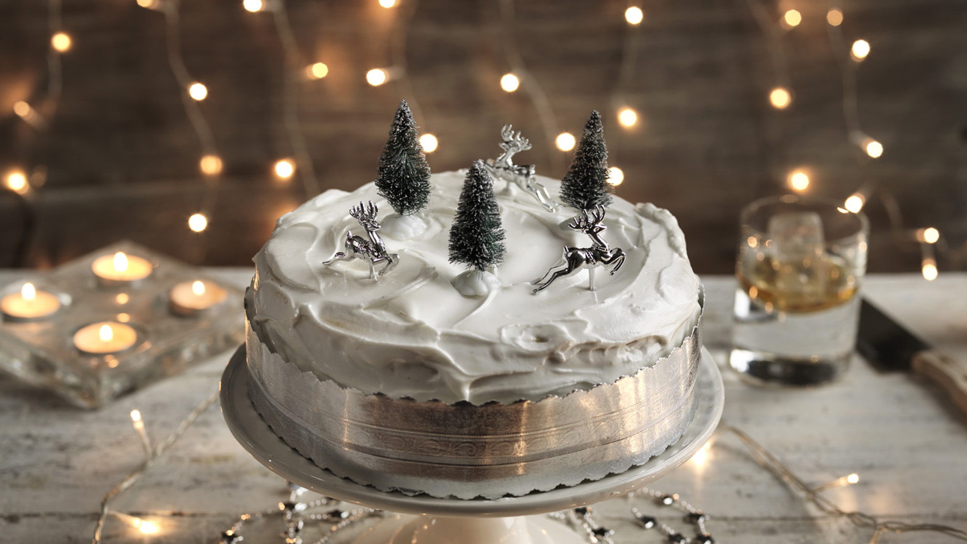 Bolo de natal Com Chantilly