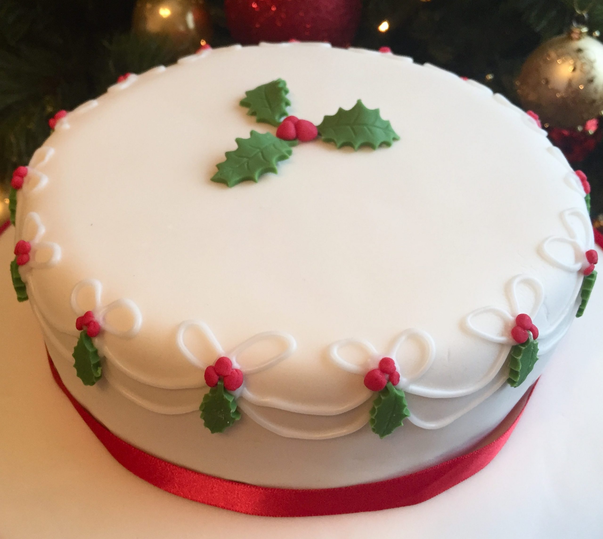 Bolo de natal Confeitado