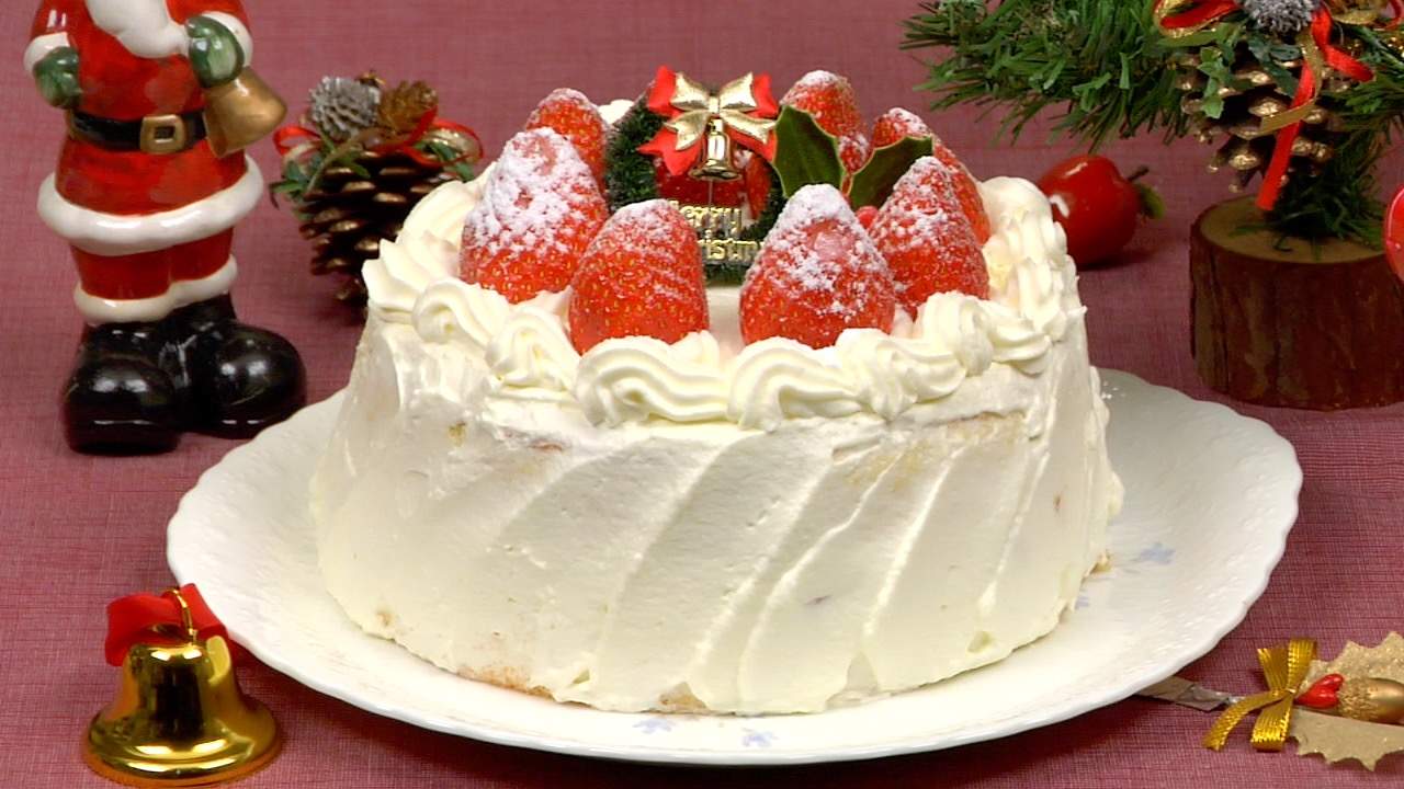 Bolo de natal Com Chantilly