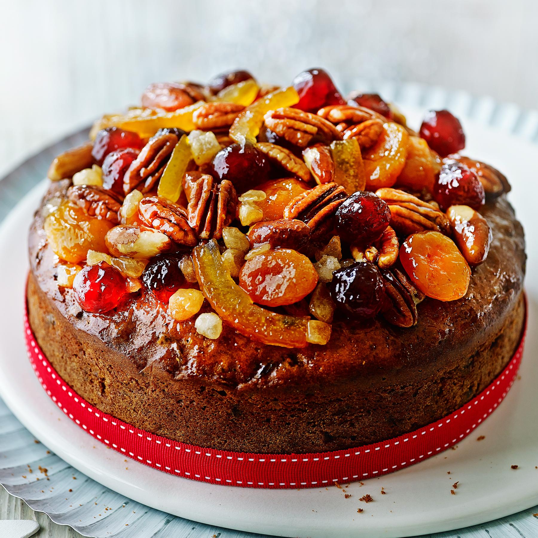 Bolo de natal Com frutas cristalizadas