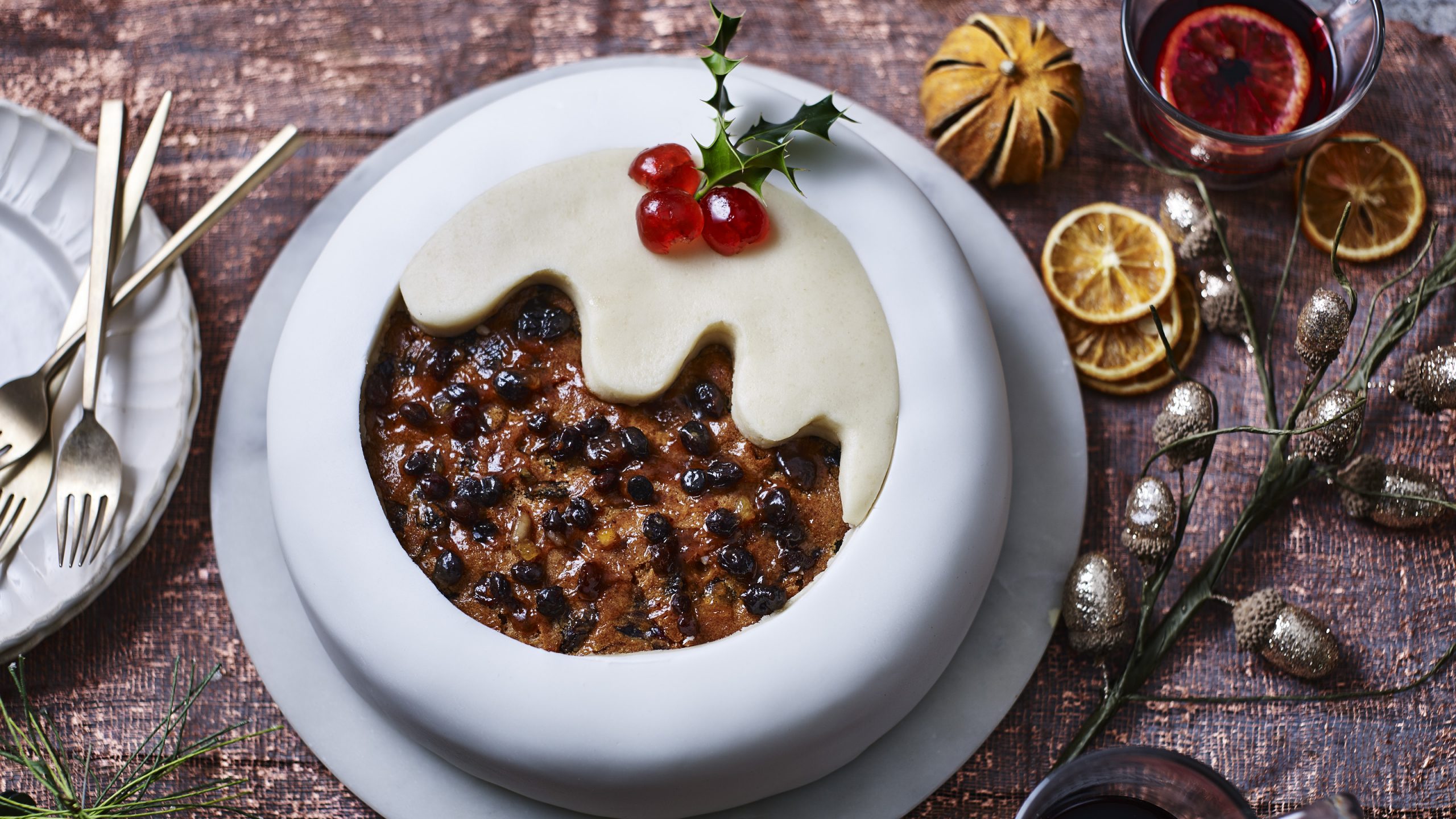 Bolo de natal Com frutas cristalizadas