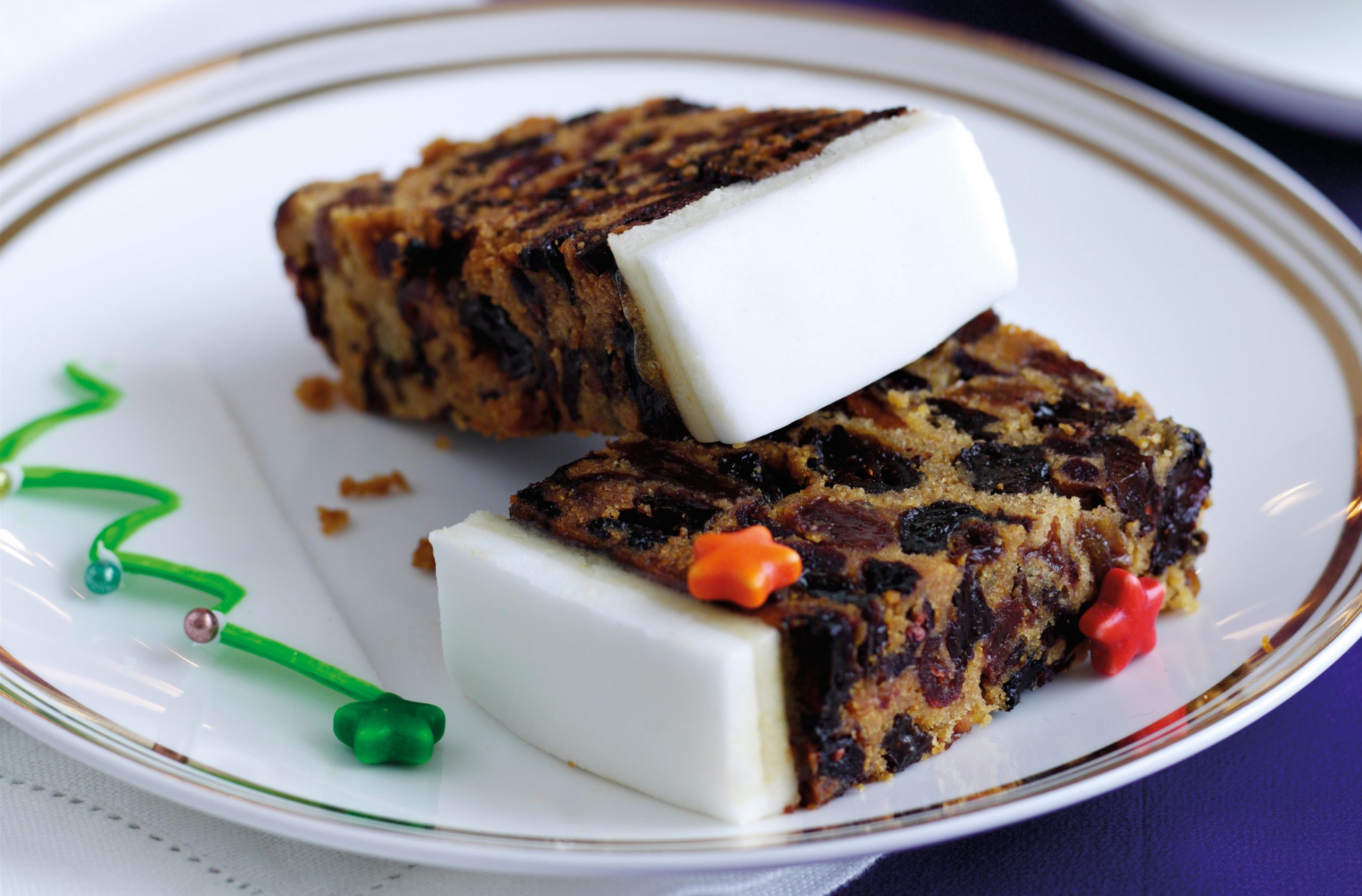 Bolo de natal Com frutas cristalizadas